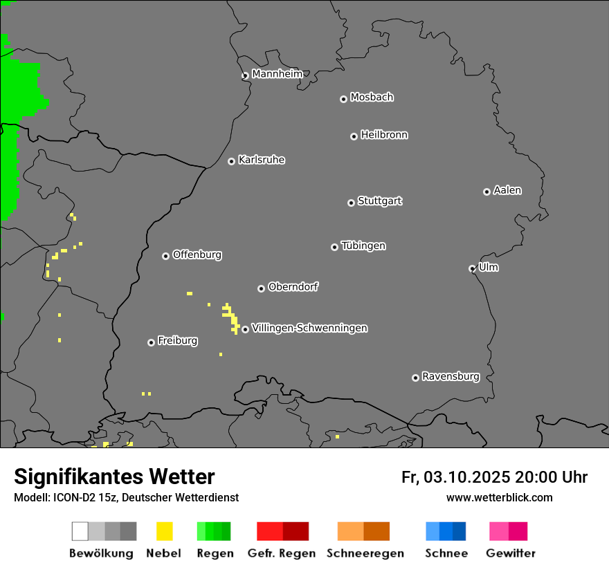 Modellkarten Signifikantes Wetter
