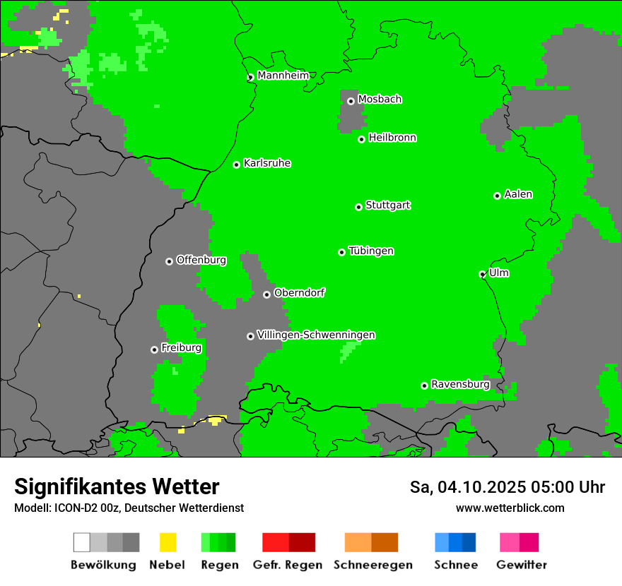 Modellkarten Signifikantes Wetter
