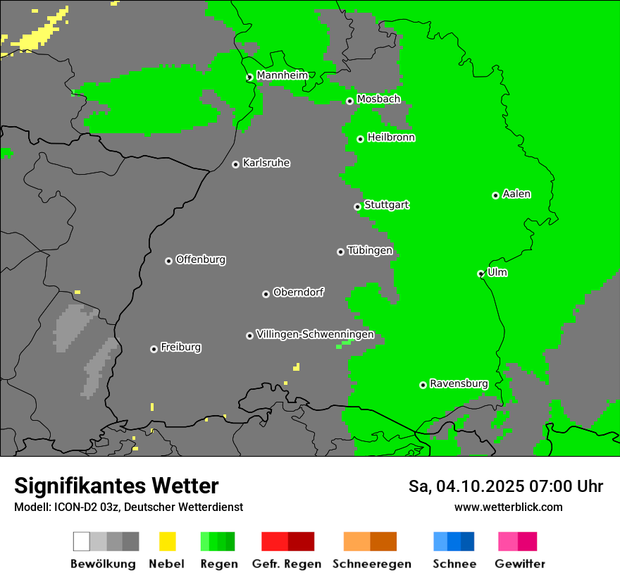 Modellkarten Signifikantes Wetter