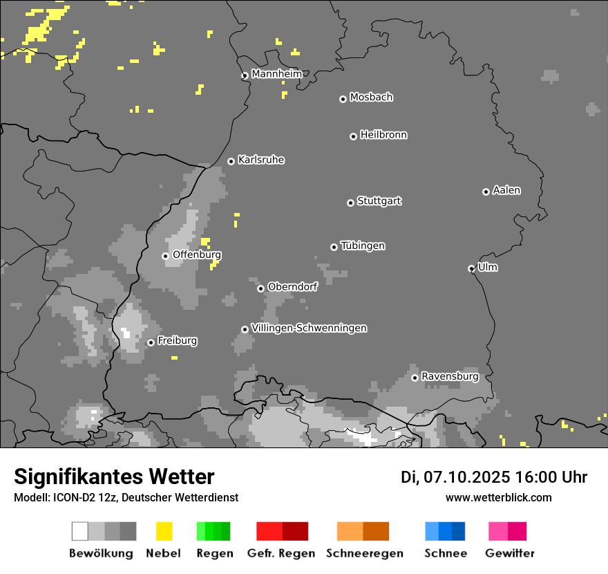 Modellkarten Signifikantes Wetter
