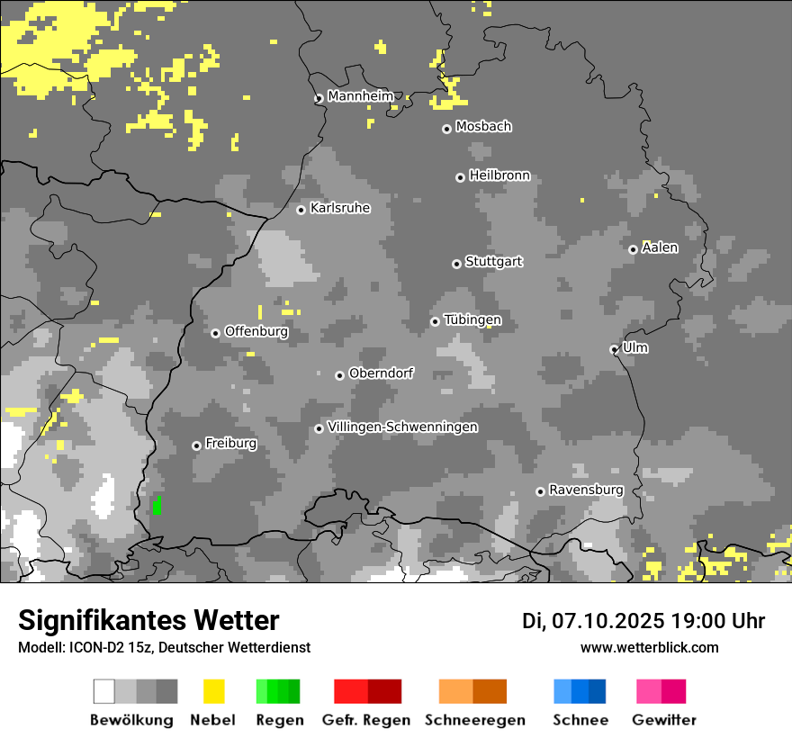 Modellkarten Signifikantes Wetter
