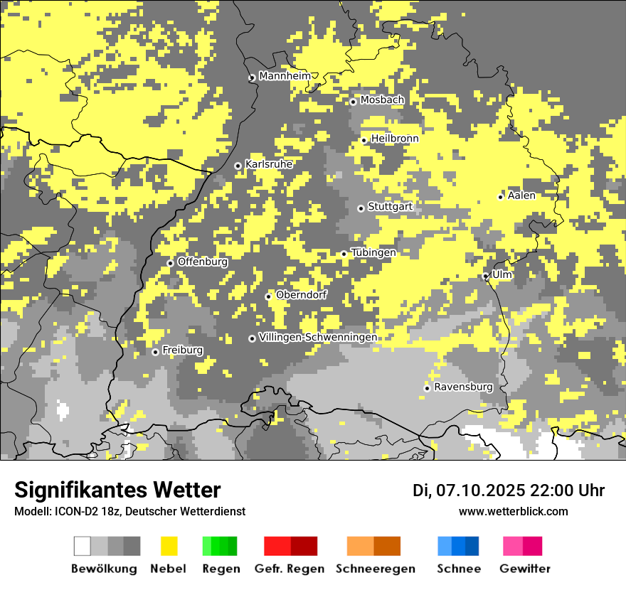 Modellkarten Signifikantes Wetter