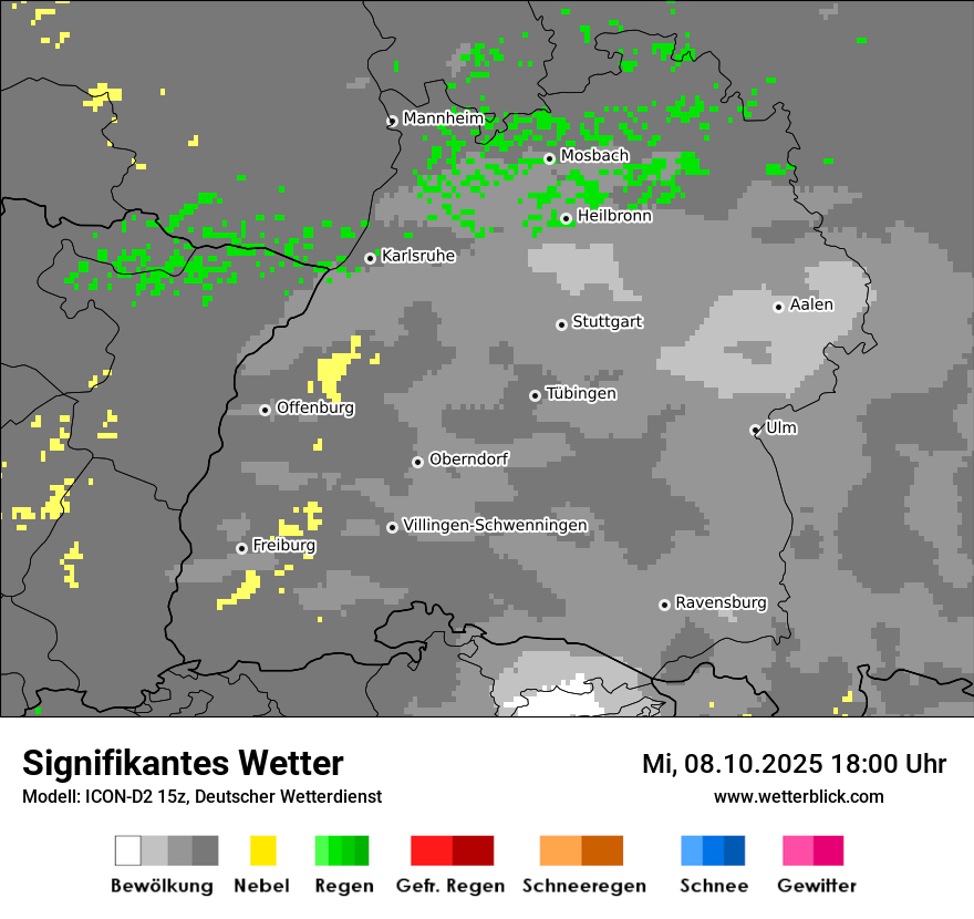 Modellkarten Signifikantes Wetter