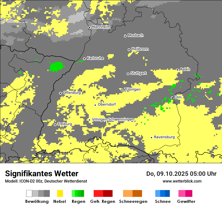 Modellkarten Signifikantes Wetter
