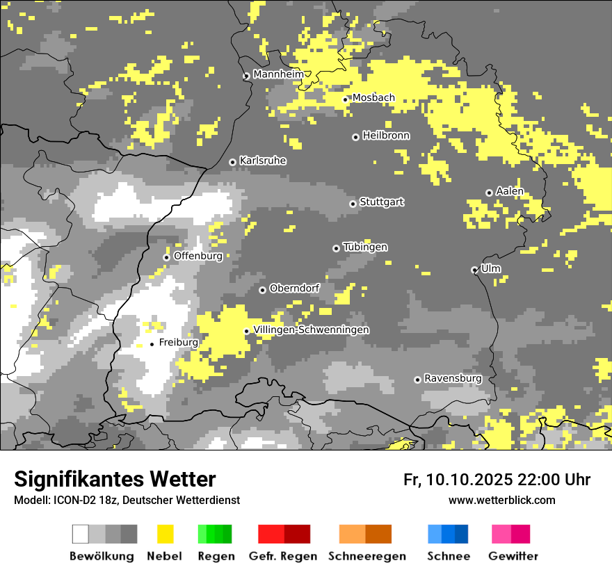 Modellkarten Signifikantes Wetter
