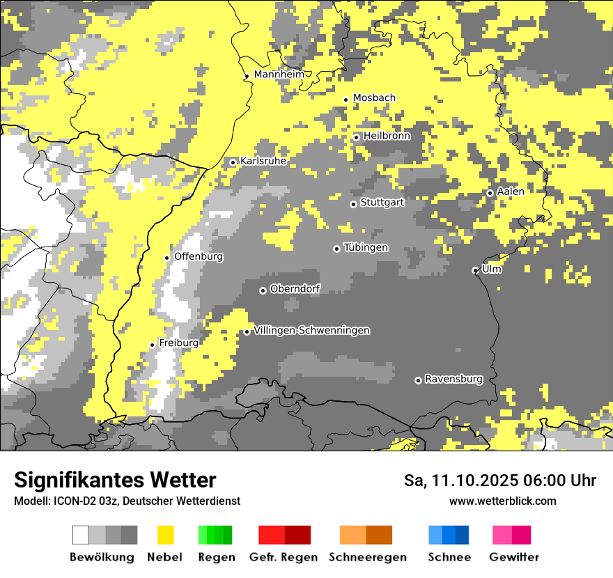 Modellkarten Signifikantes Wetter