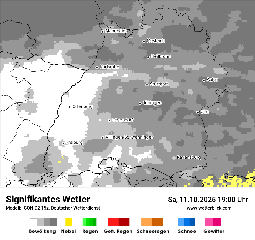 Modellkarten Signifikantes Wetter