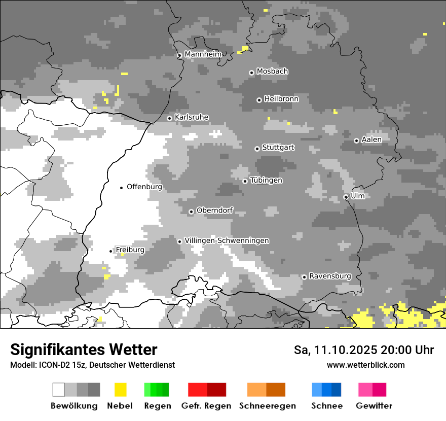Modellkarten Signifikantes Wetter