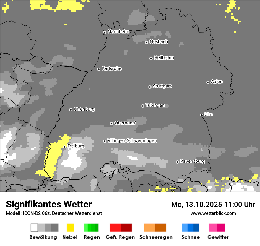 Modellkarten Signifikantes Wetter