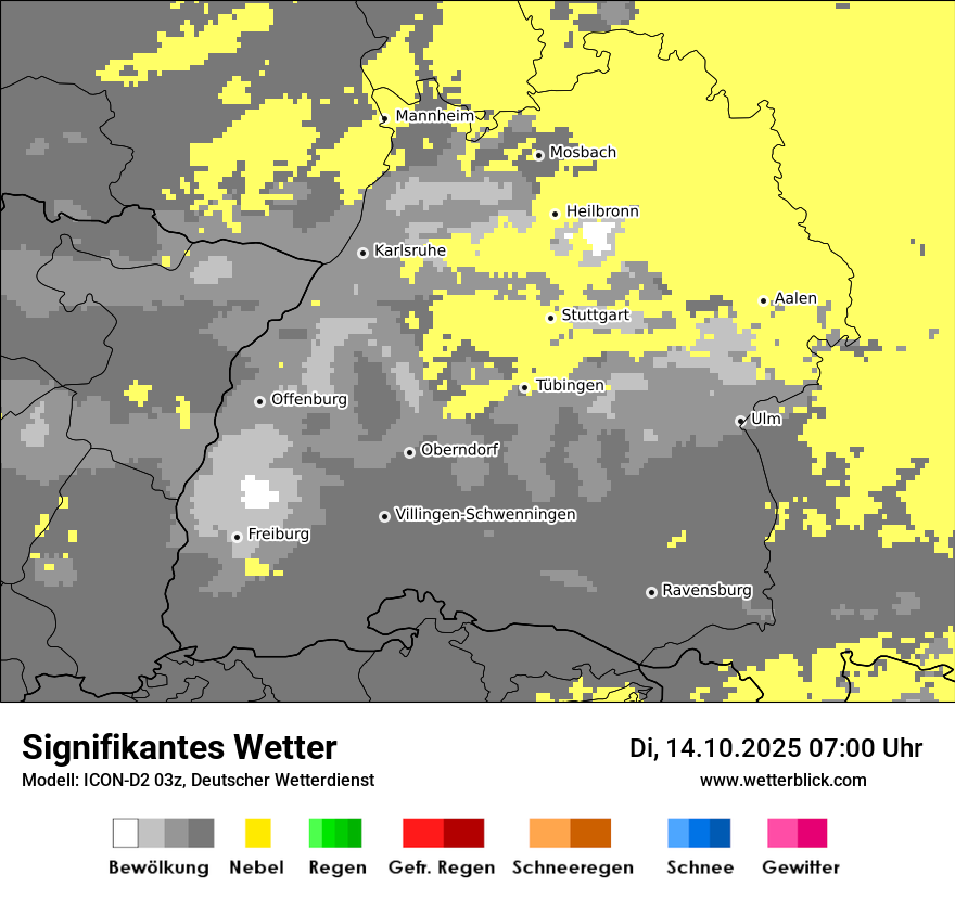 Modellkarten Signifikantes Wetter