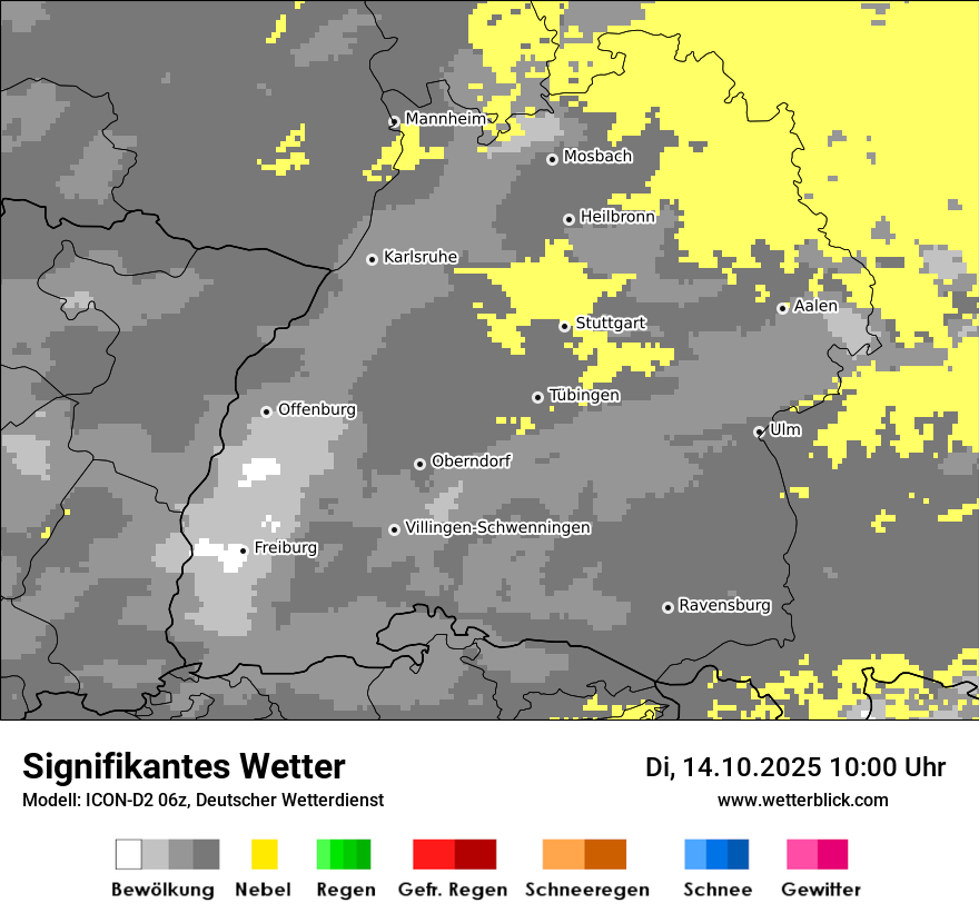 Modellkarten Signifikantes Wetter