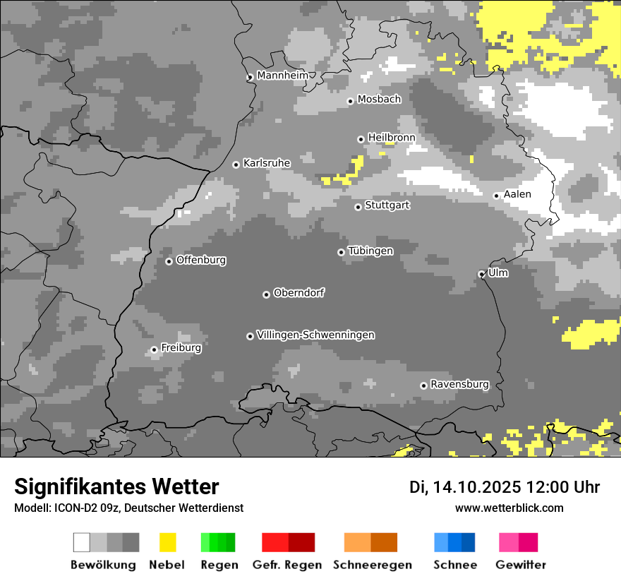 Modellkarten Signifikantes Wetter