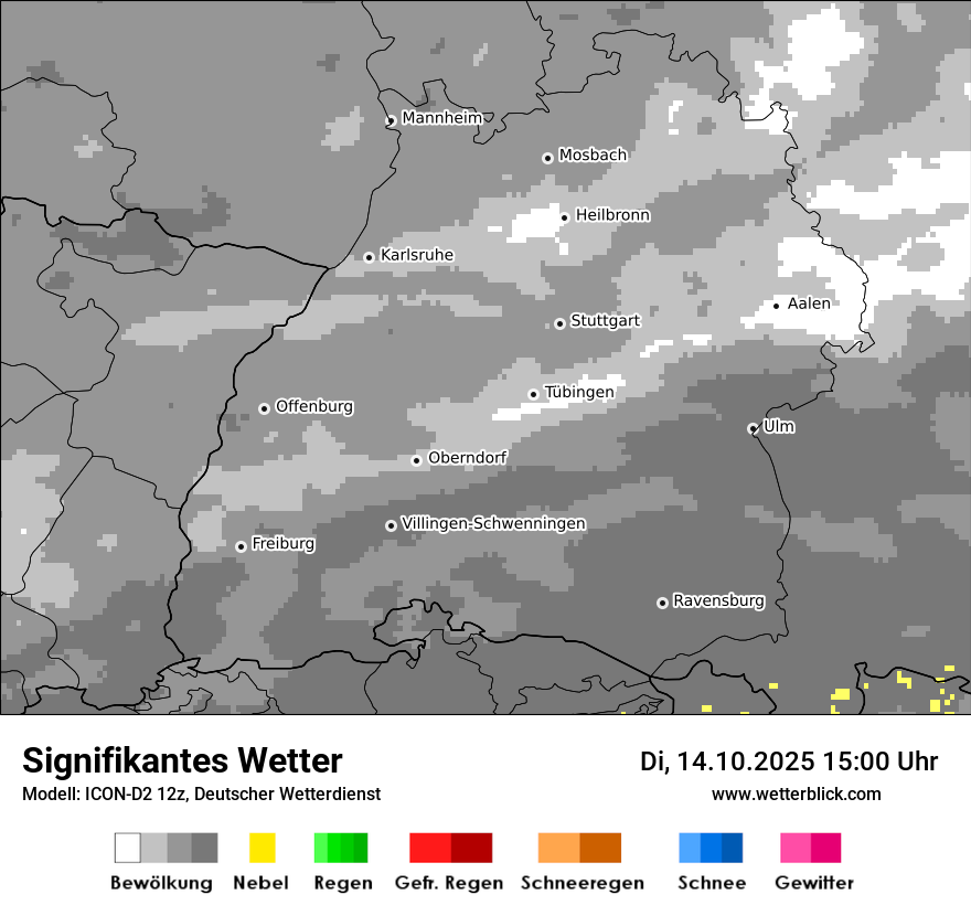 Modellkarten Signifikantes Wetter