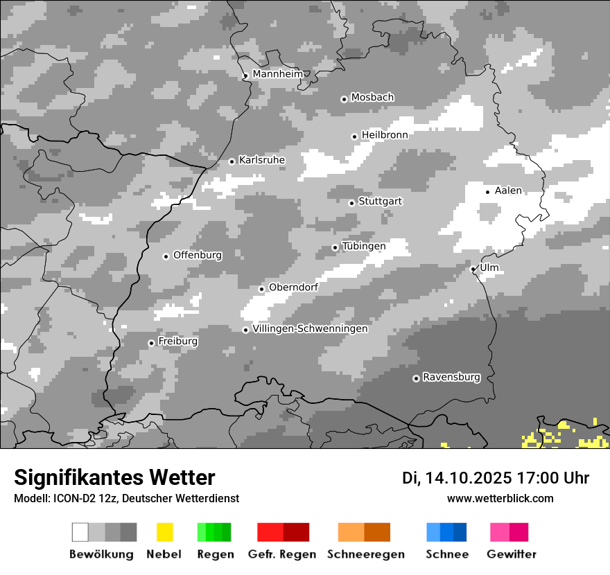 Modellkarten Signifikantes Wetter