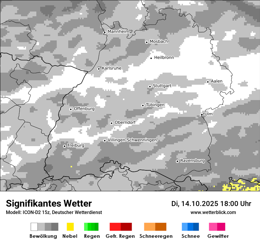 Modellkarten Signifikantes Wetter