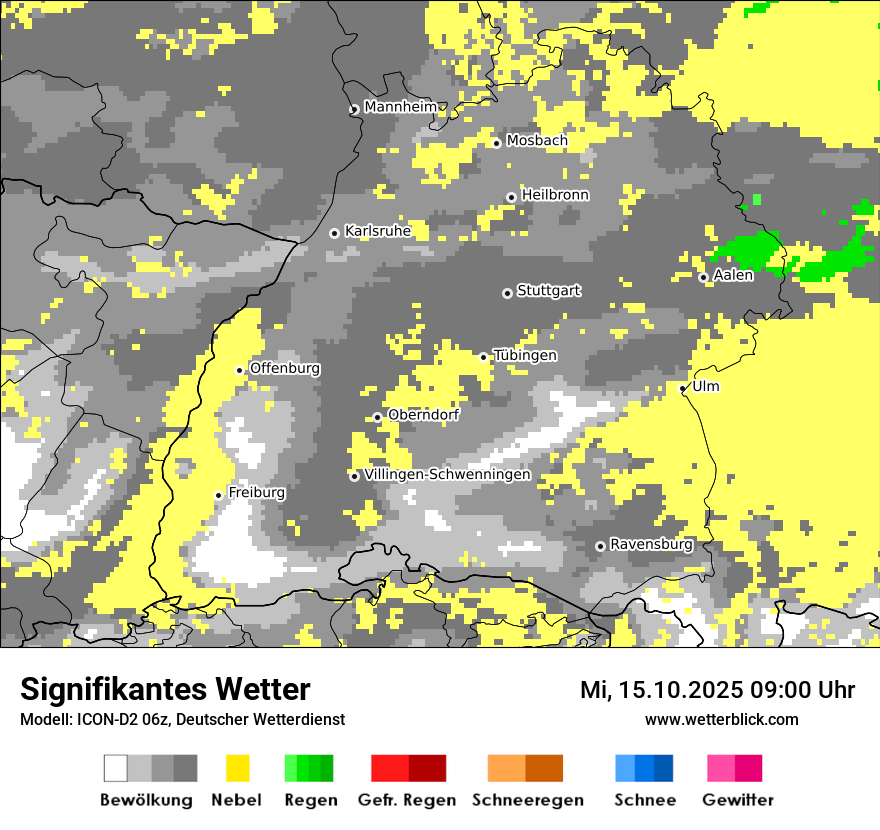 Modellkarten Signifikantes Wetter