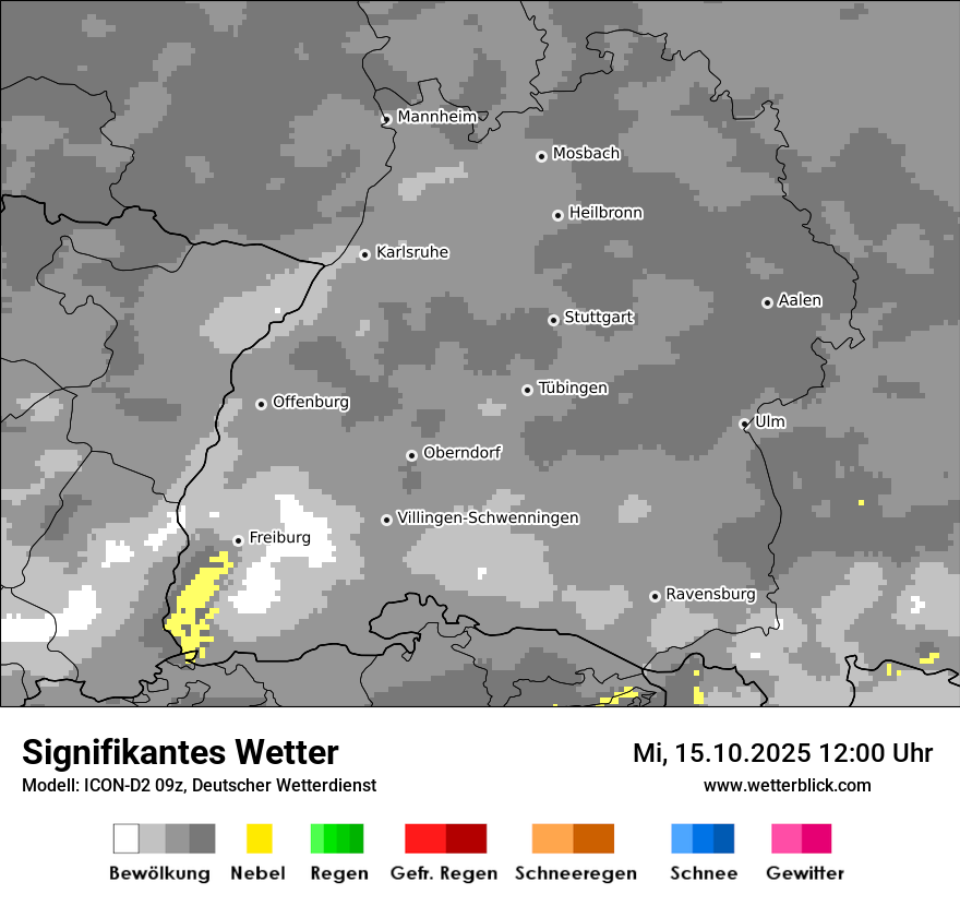 Modellkarten Signifikantes Wetter