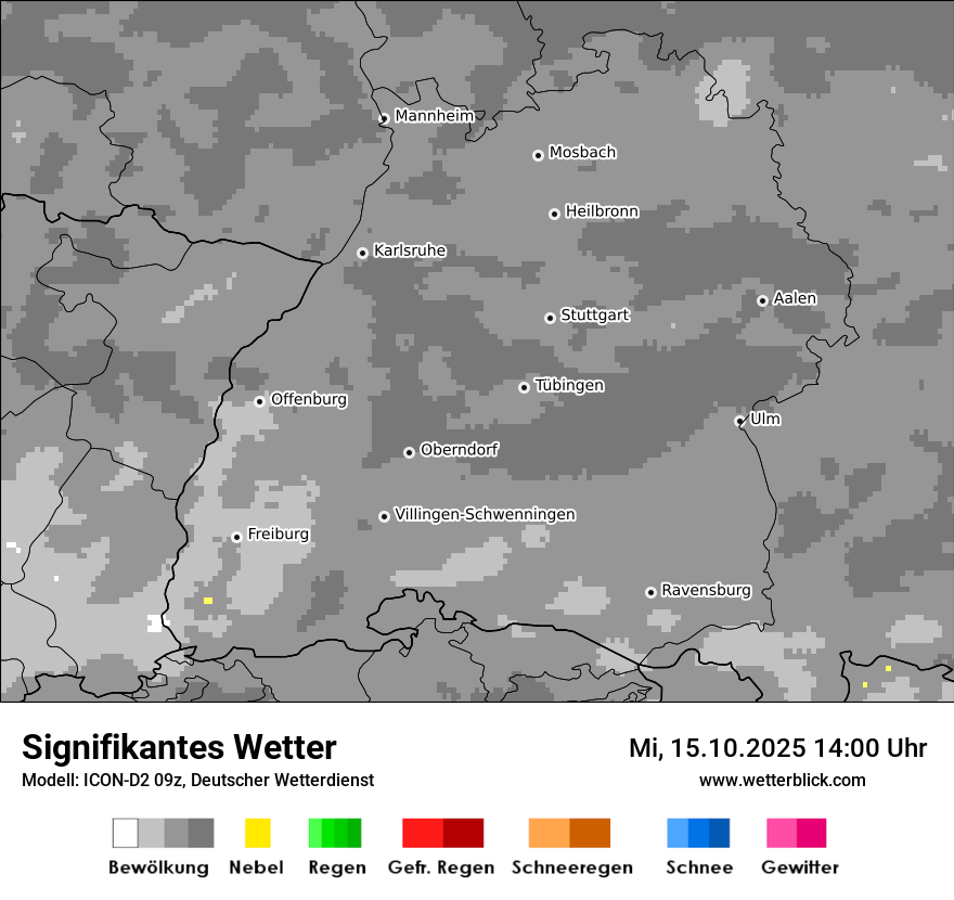 Modellkarten Signifikantes Wetter