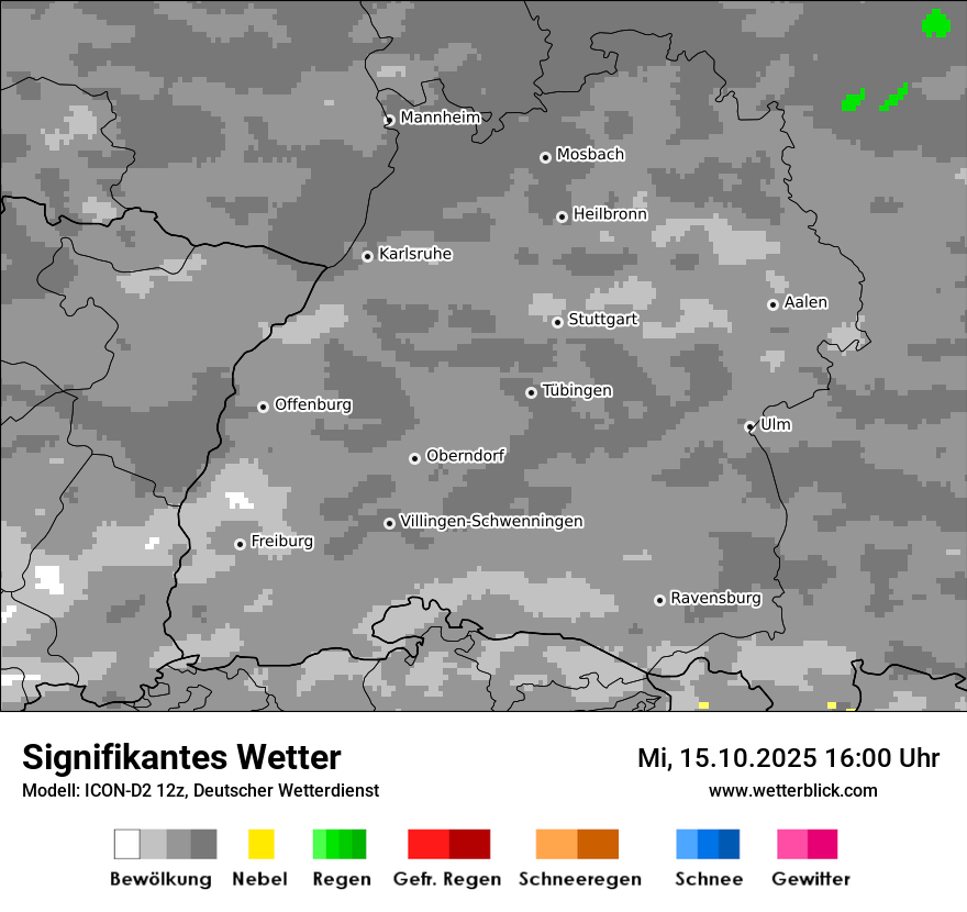 Modellkarten Signifikantes Wetter