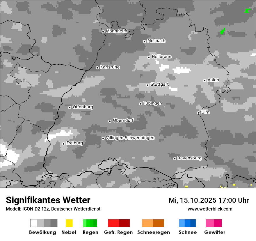 Modellkarten Signifikantes Wetter