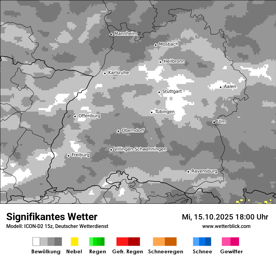 Modellkarten Signifikantes Wetter