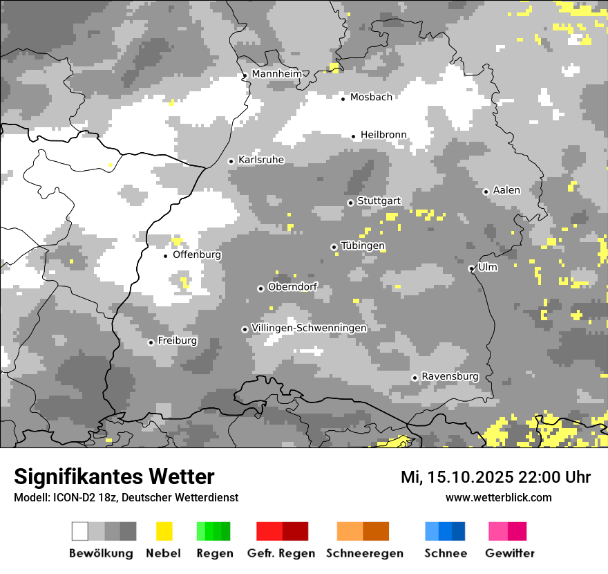 Modellkarten Signifikantes Wetter
