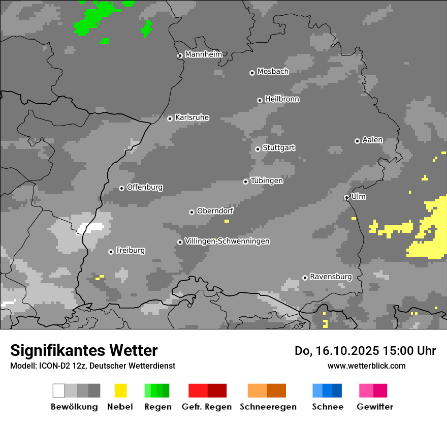 Modellkarten Signifikantes Wetter