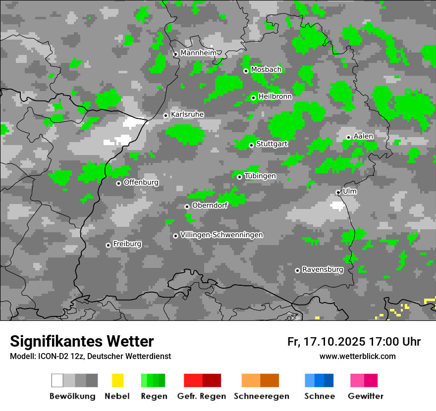 Modellkarten Signifikantes Wetter