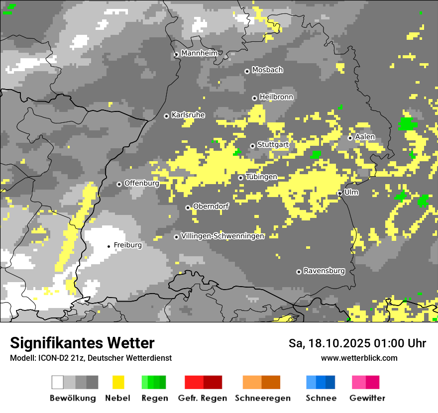 Modellkarten Signifikantes Wetter