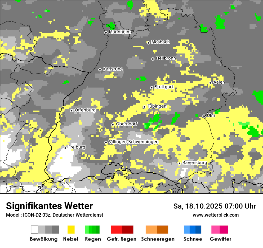 Modellkarten Signifikantes Wetter