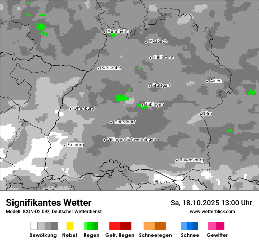 Modellkarten Signifikantes Wetter
