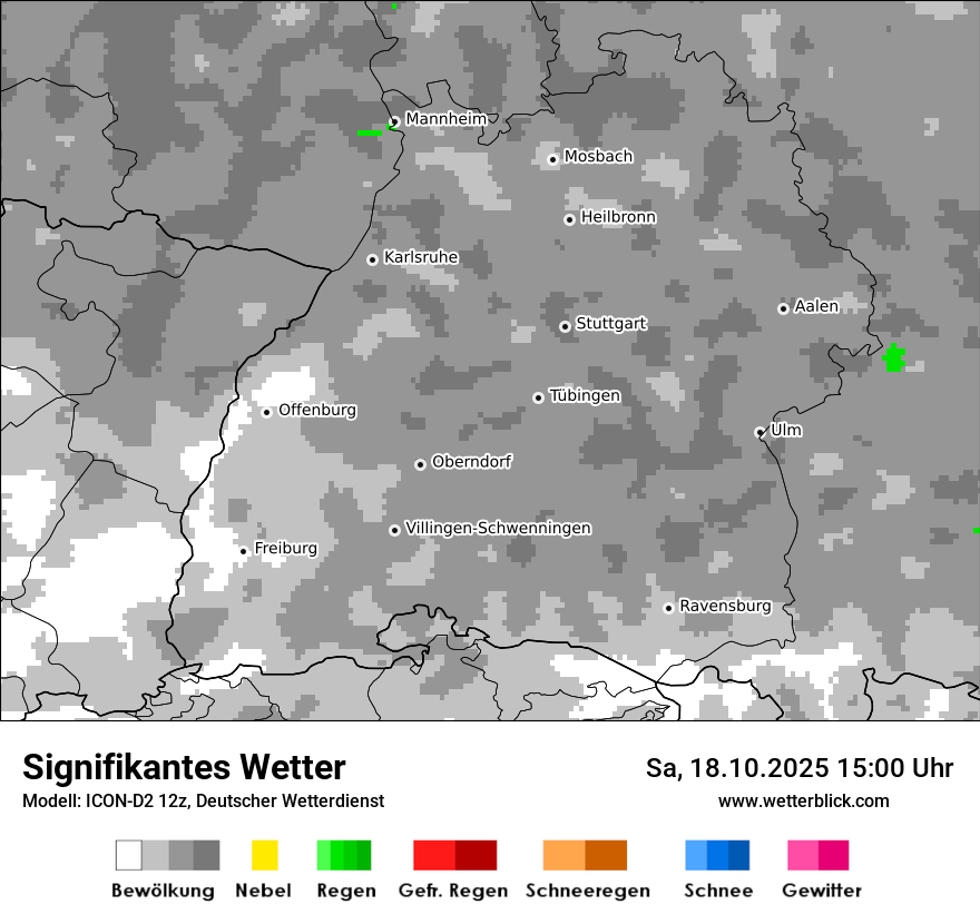 Modellkarten Signifikantes Wetter