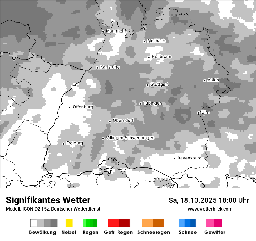 Modellkarten Signifikantes Wetter