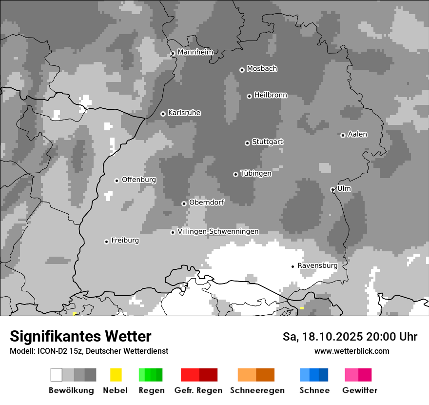 Modellkarten Signifikantes Wetter