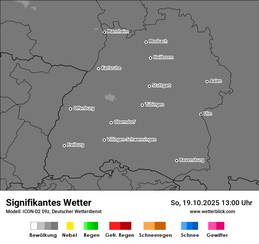 Modellkarten Signifikantes Wetter