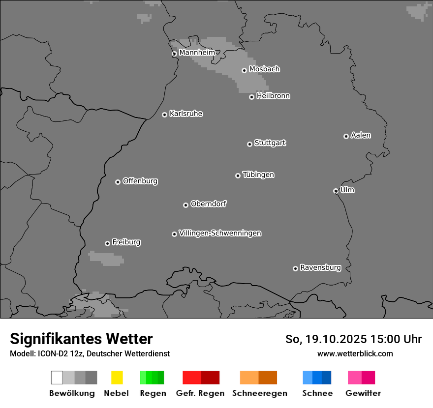 Modellkarten Signifikantes Wetter