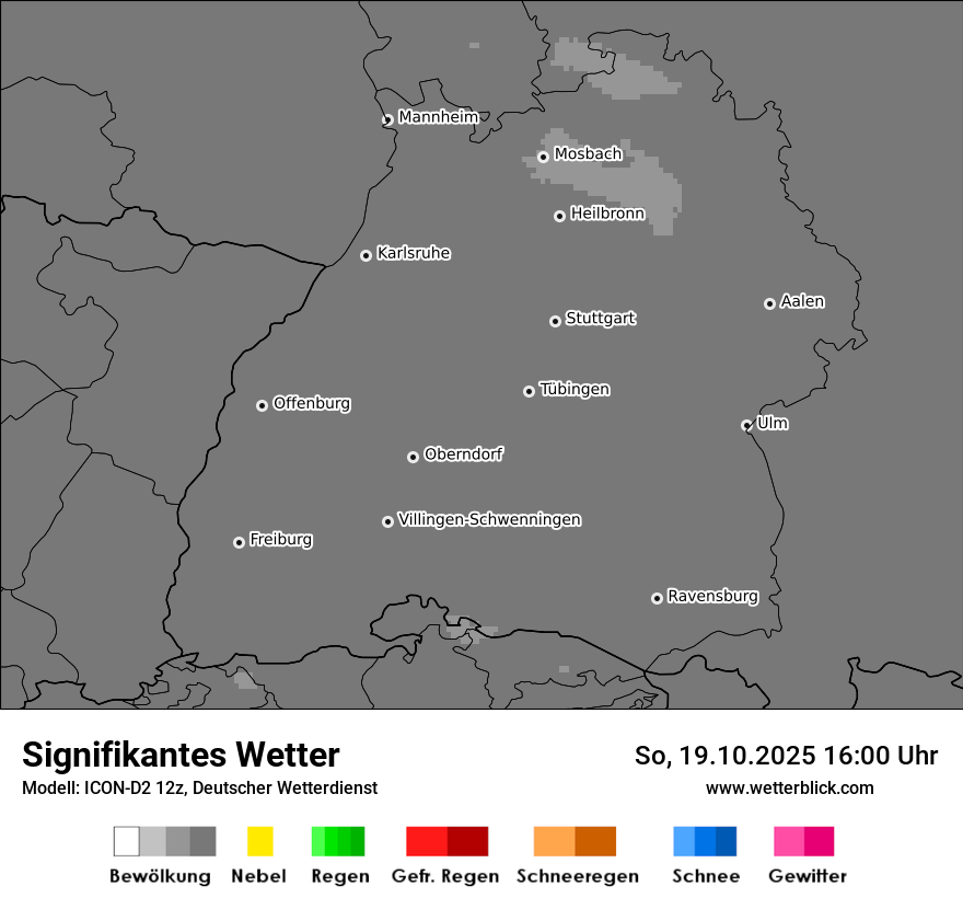 Modellkarten Signifikantes Wetter