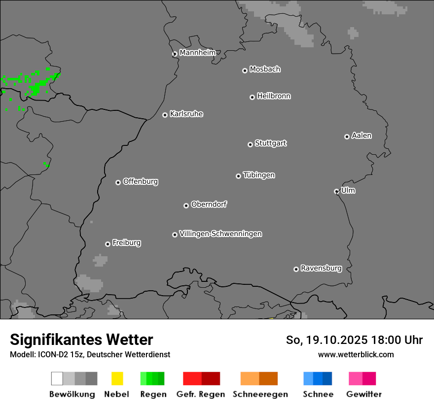 Modellkarten Signifikantes Wetter