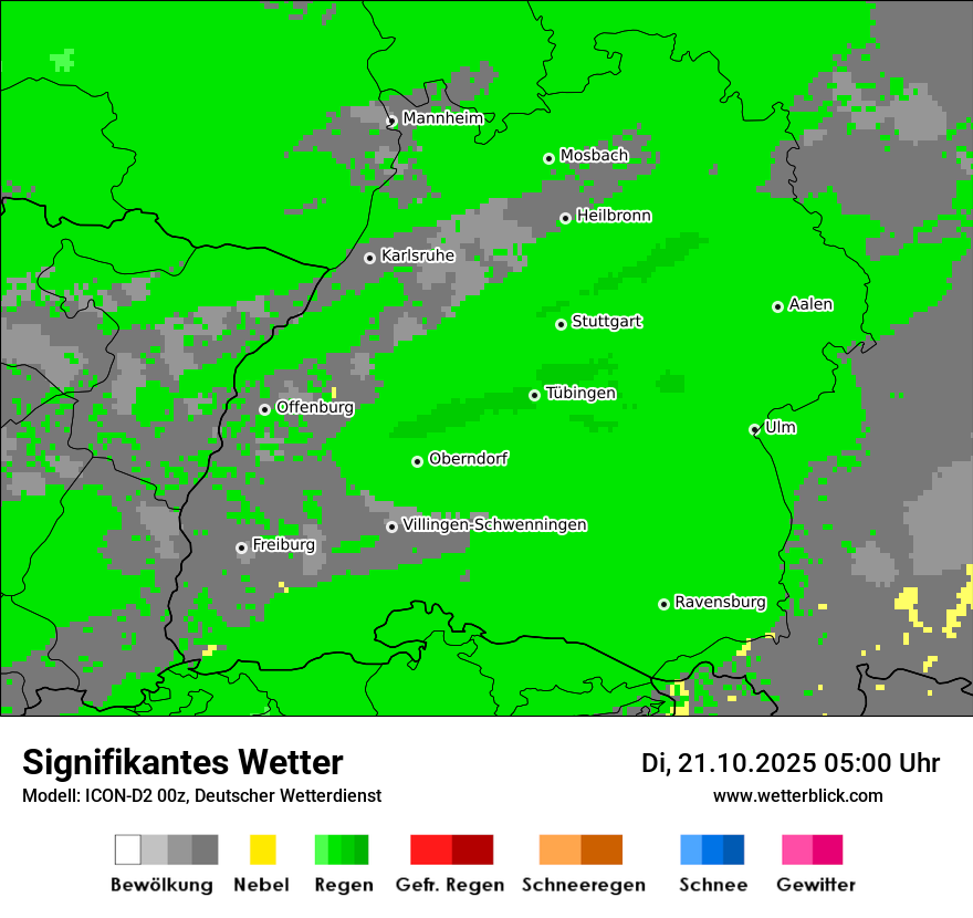 Modellkarten Signifikantes Wetter