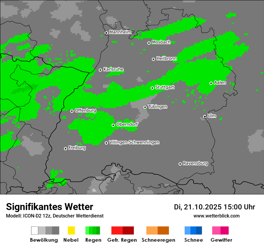 Modellkarten Signifikantes Wetter
