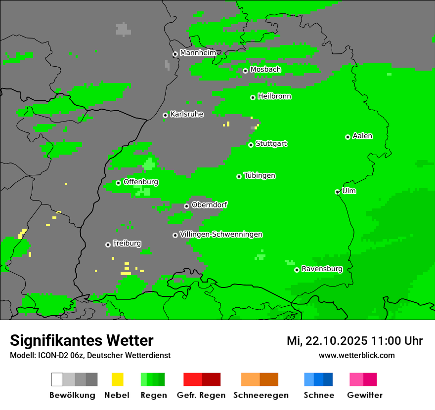 Modellkarten Signifikantes Wetter