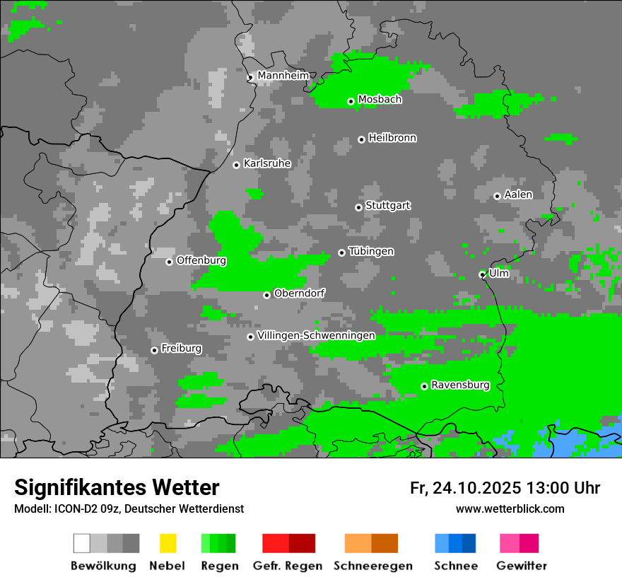 Modellkarten Signifikantes Wetter
