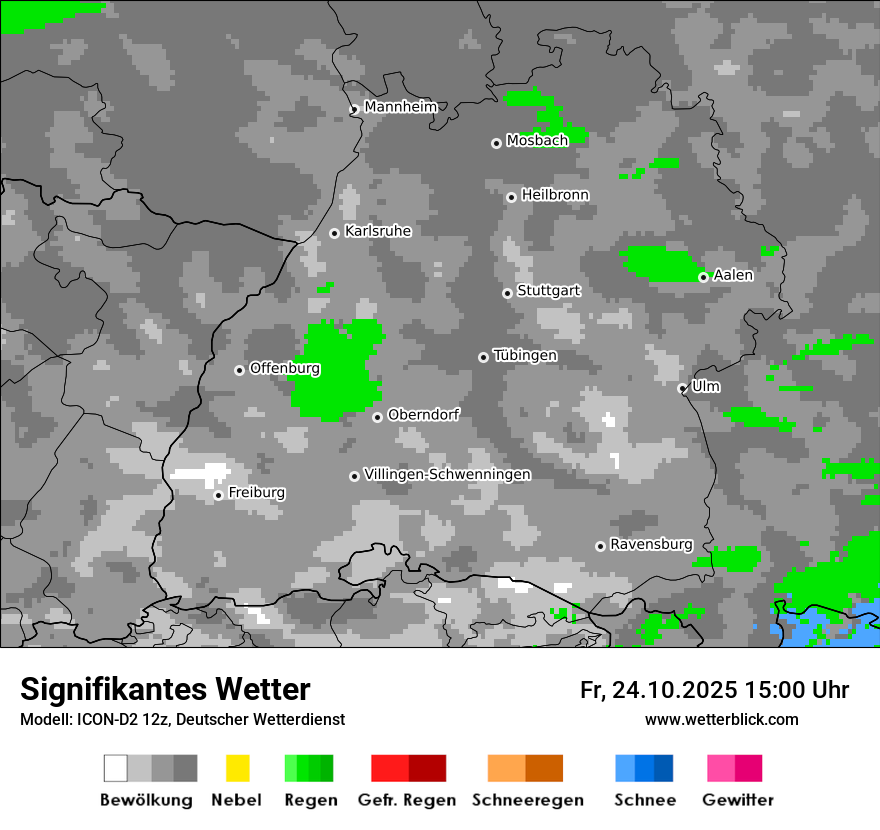 Modellkarten Signifikantes Wetter
