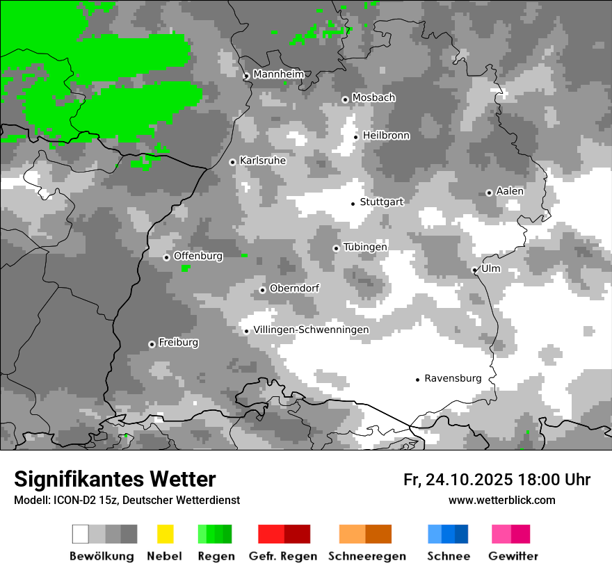 Modellkarten Signifikantes Wetter