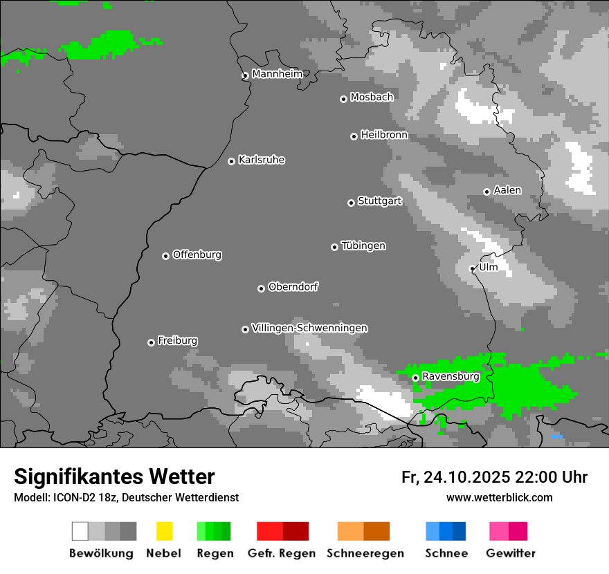 Modellkarten Signifikantes Wetter