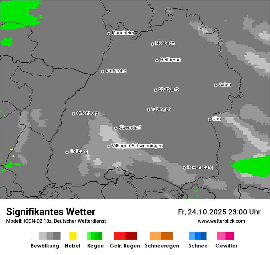 Modellkarten Signifikantes Wetter