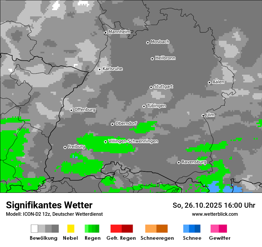 Modellkarten Signifikantes Wetter Modellkarten Signifikantes Wetter