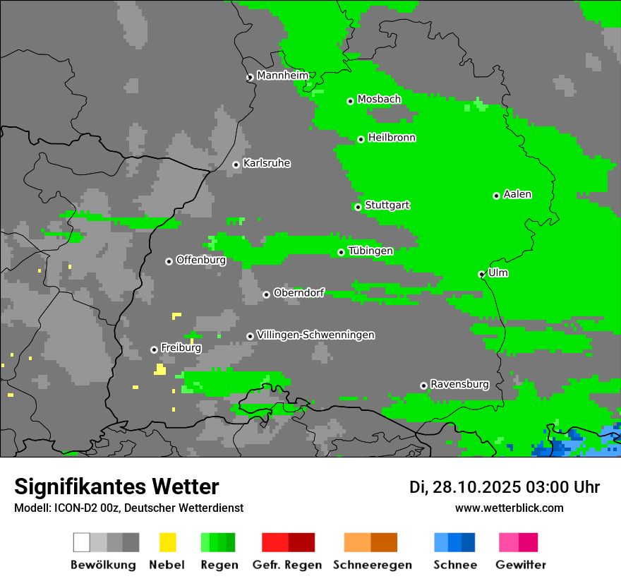 Modellkarten Signifikantes Wetter
