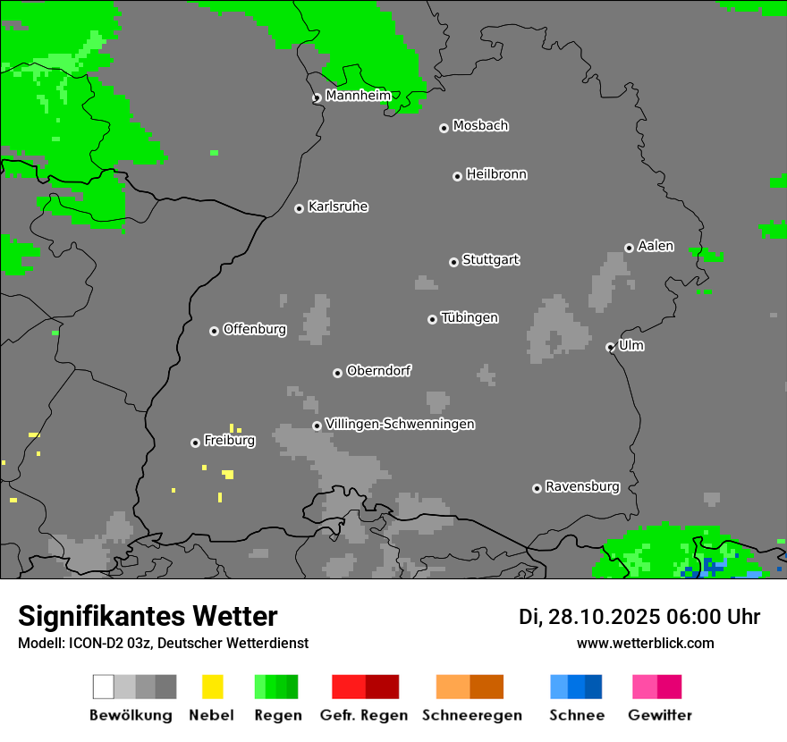 Modellkarten Signifikantes Wetter