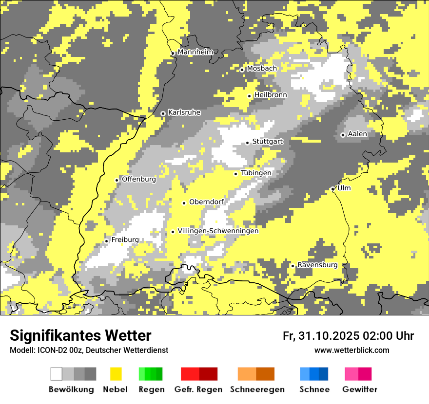 Modellkarten Signifikantes Wetter Modellkarten Signifikantes Wetter